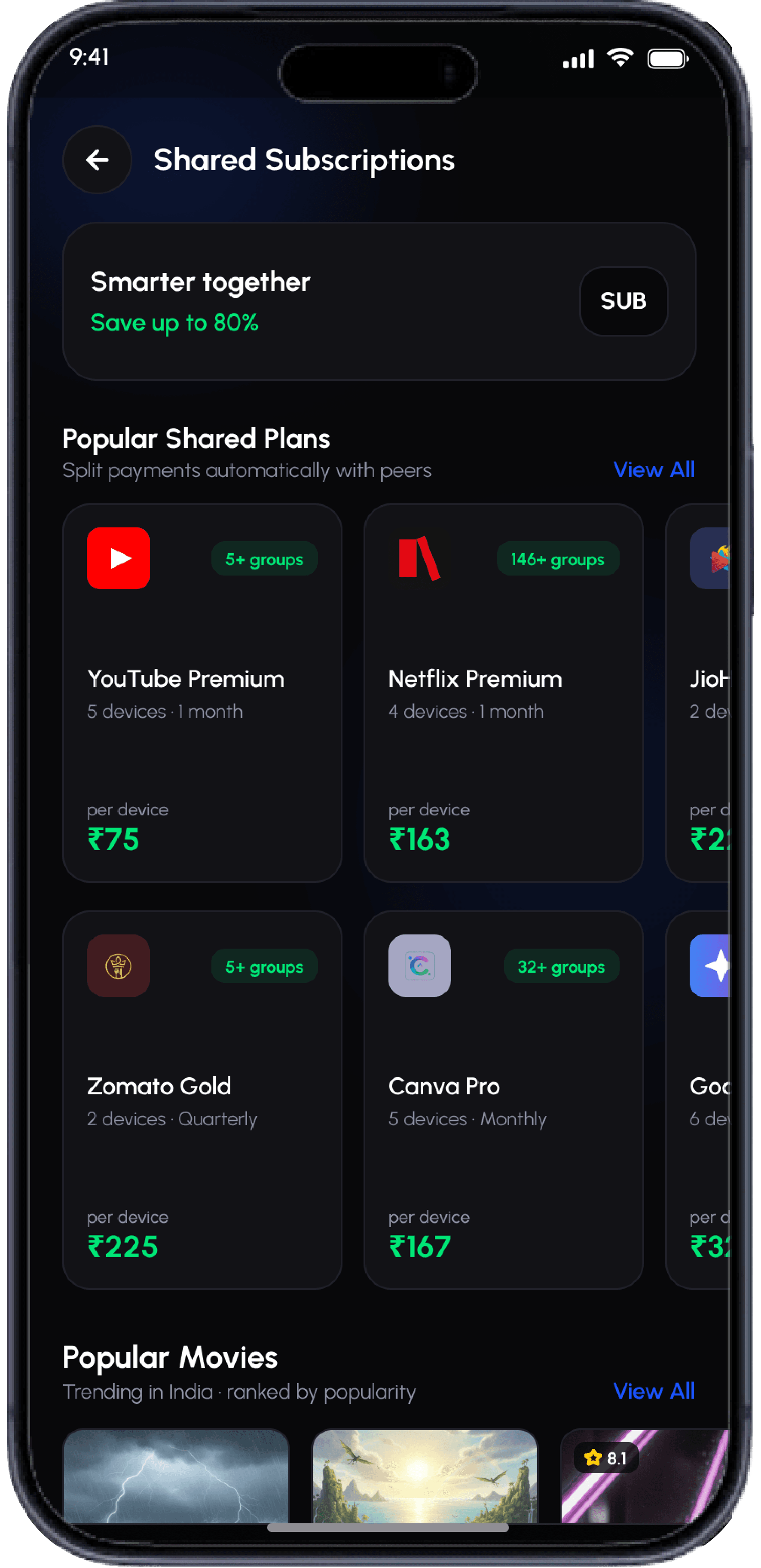 Subscriptions - new version