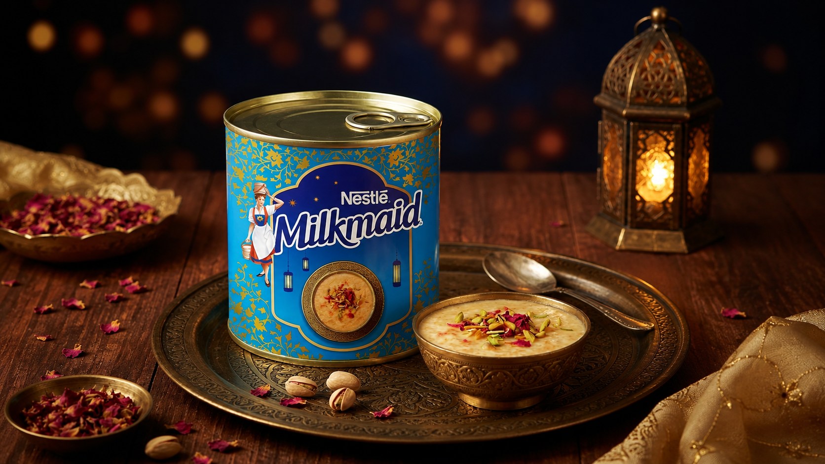 Milkmaid Ramadan Edition — Packaging / Visual Communication case study thumbnail showing Designed a limited-edition Ramadan packaging for Nestlé Milkmaid, launched acros