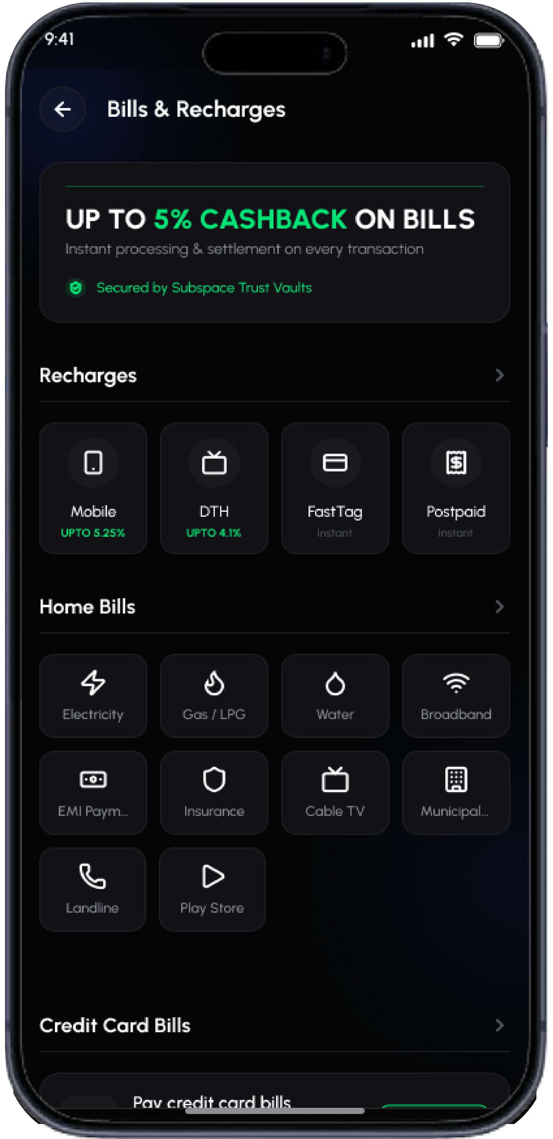Bills - new version