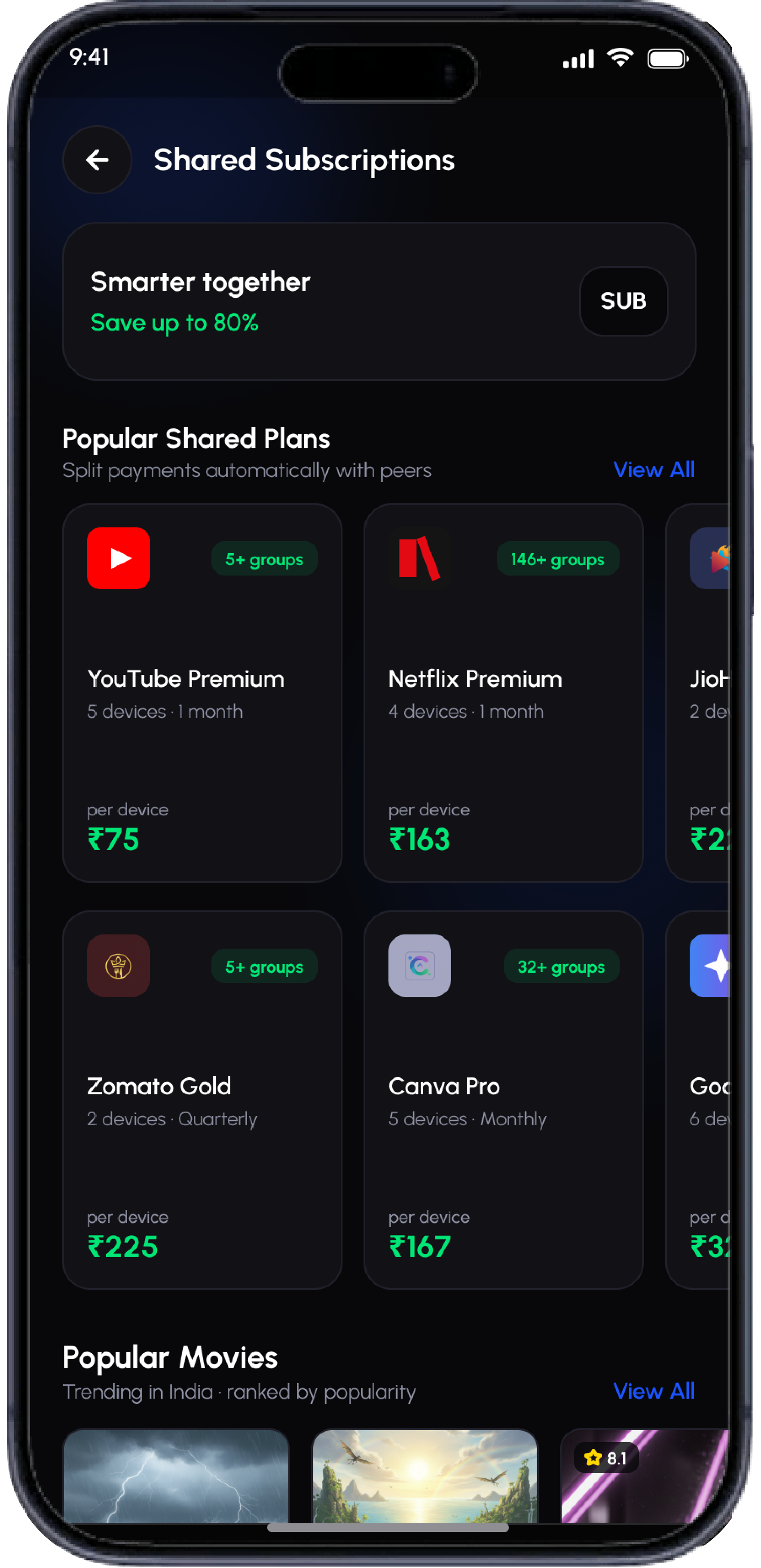 Subscriptions - new version